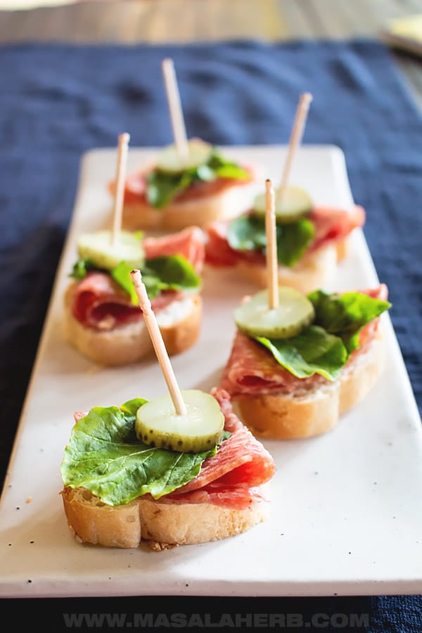 quick salami appetizer