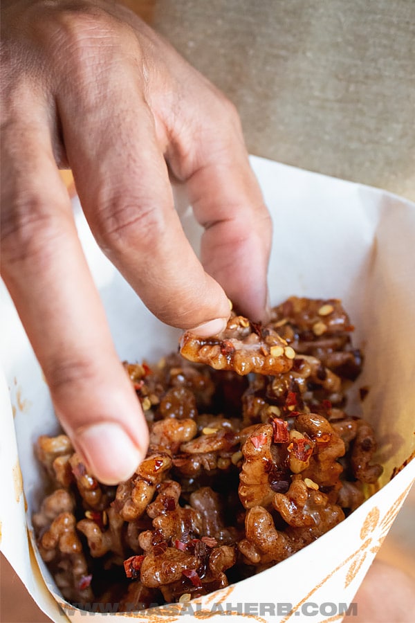 Spiced Roasted Walnuts with Honey Recipe