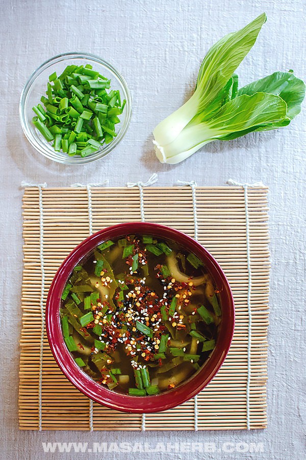 clear bok choy soup recipe [one-pan]