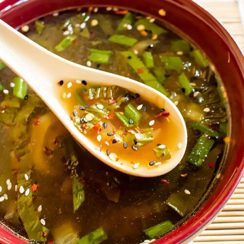 Clear Bok Choy Soup Recipe [One-Pan]