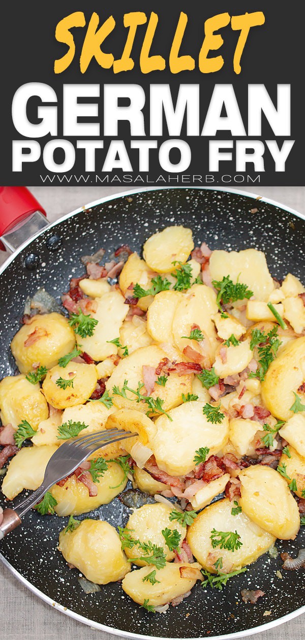 Bratkartoffeln with Bacon - German Fries Recipe