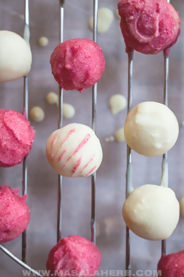 Valentine's marzipan chocolate Balls