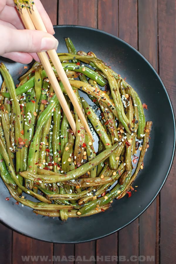 Chinese Szechuan Dry Fried Green Beans Recipe