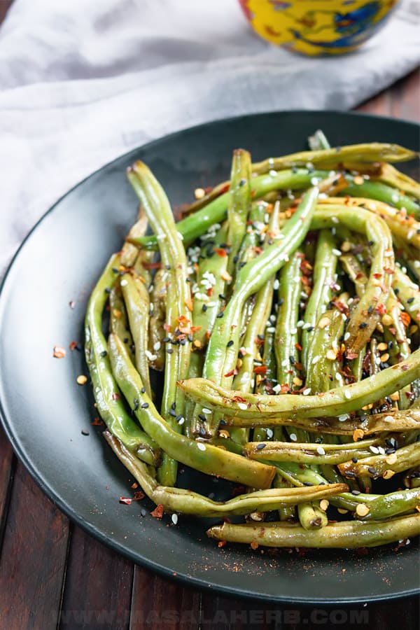 Chinese Szechuan Dry Fried Green Beans Recipe