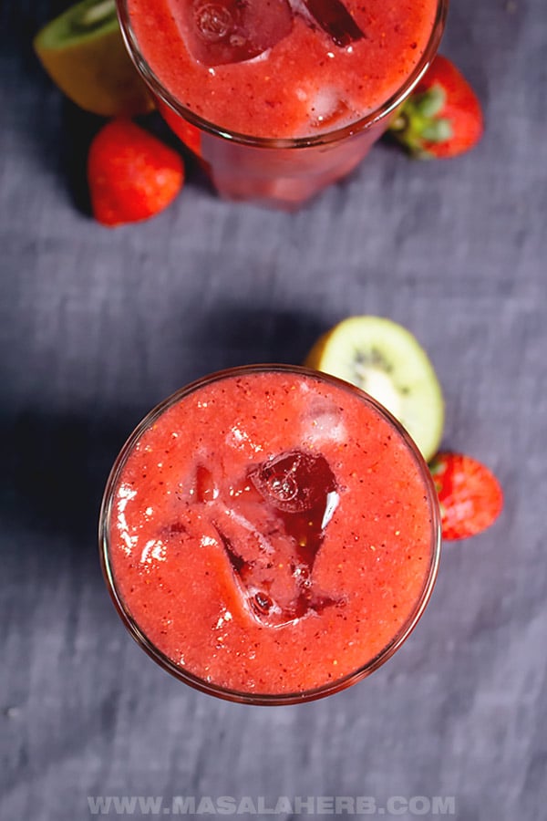 Strawberry Kiwi Juice top down