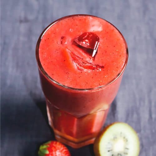 Strawberry Kiwi Juice Recipe 🍓🥝