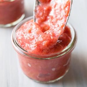 Homemade Rhubarb Sauce