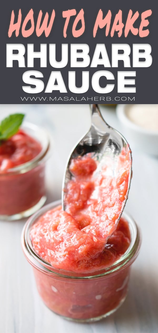 Homemade Rhubarb Sauce