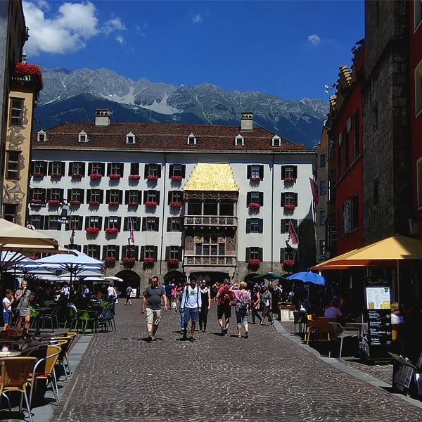 Innsbruck old city golden roof