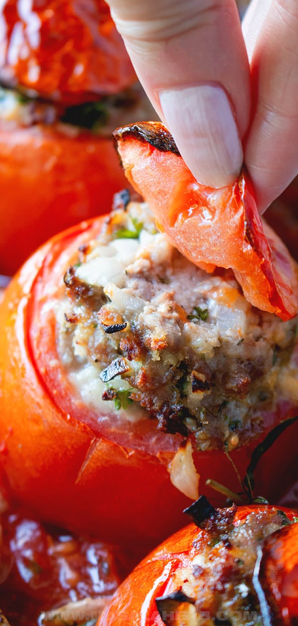 Meat Stuffed Tomatoes Recipe