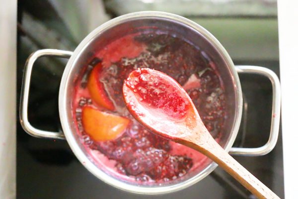 translucent raspberry jam