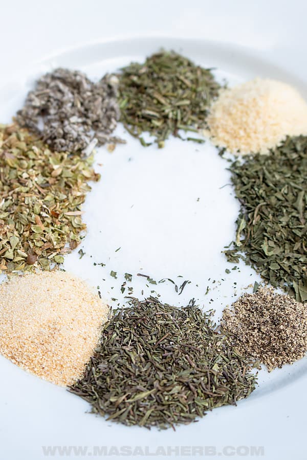 ingredients to make italian seasoning