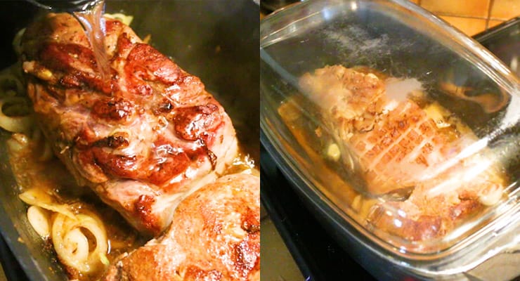 process of preparing pork loin roast