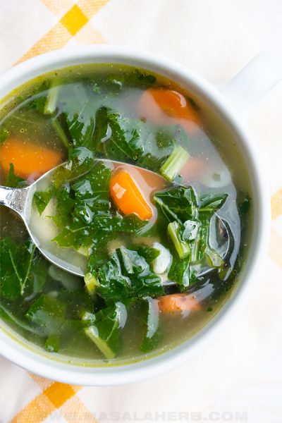 Fresh Turnip Green Soup Recipe