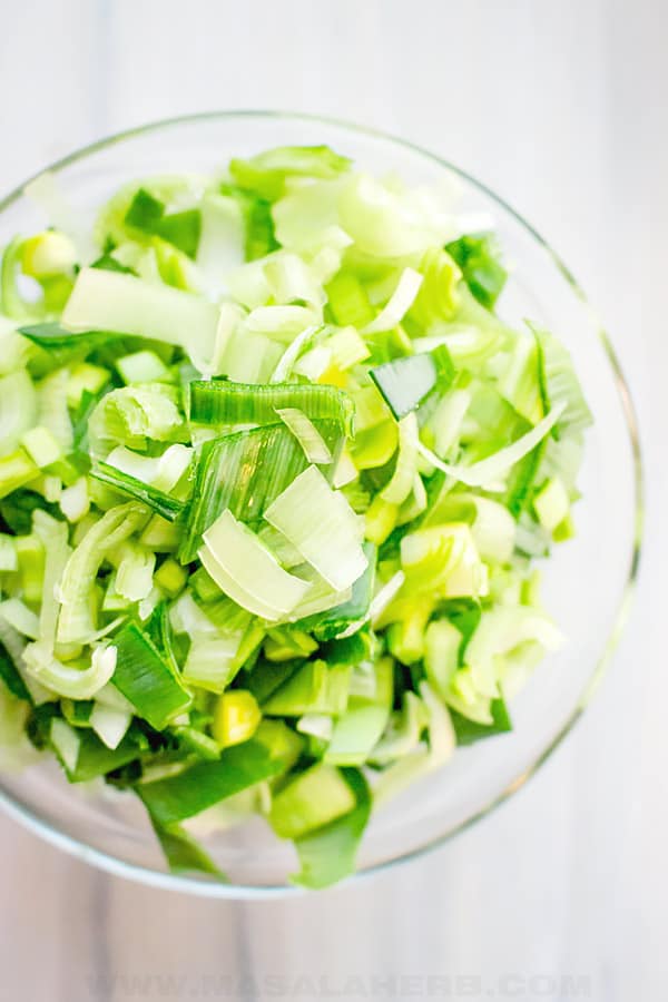 leek slices