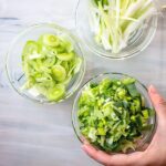 cut leeks 3 ways