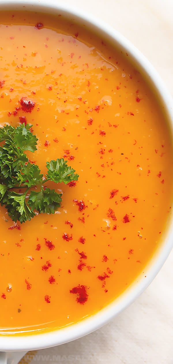 Roasted Butternut Squash Soup with Apple