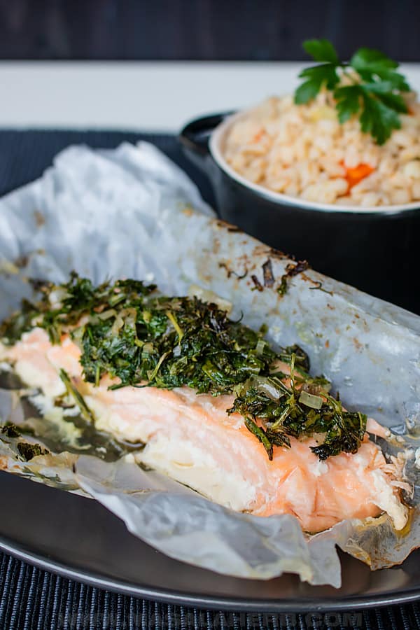 baked Salmon in Parchment