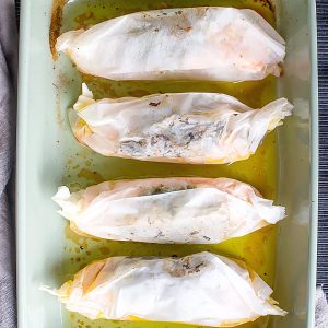 Salmon in Parchment with Herbs