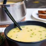 Soup with beer and cheese