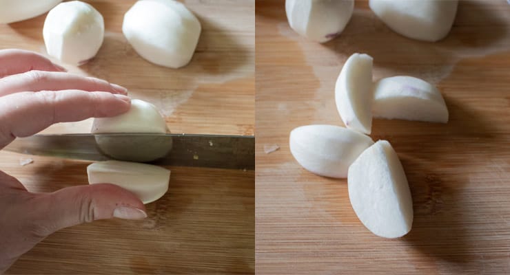 cut turnips