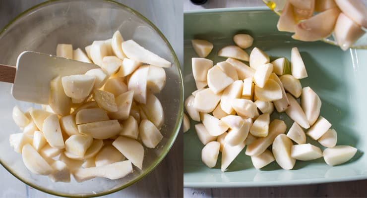 turnip in casserole dish