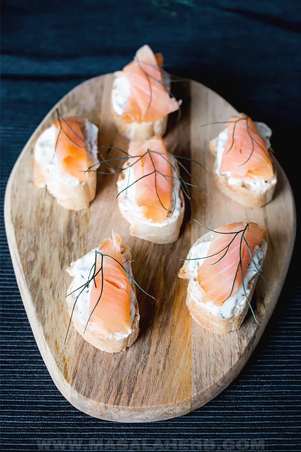 salmon hors d'oeuvres