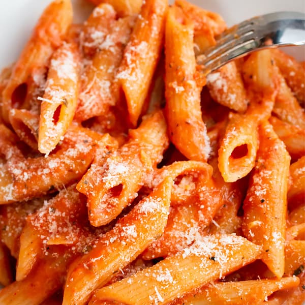 vodka sauce with parmesan