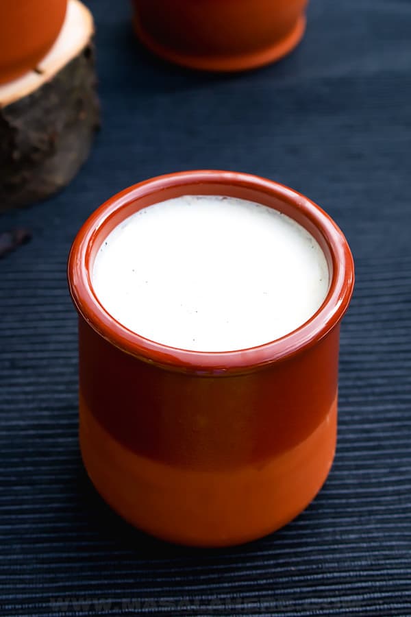 french homemade yogurt in pot