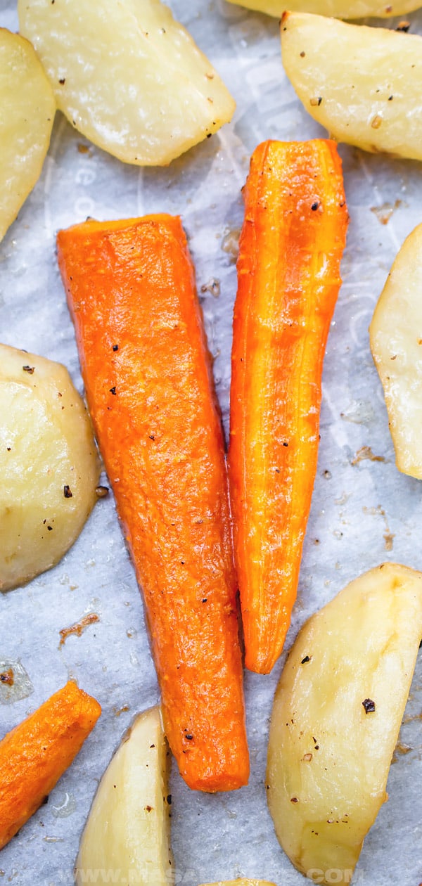 Oven Roasted Potatoes and Carrots Recipe [+VIDEO]