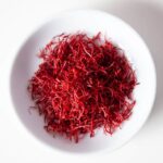 saffron spice in a bowl