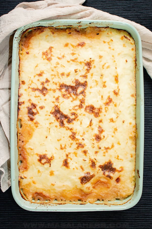 mashed potato for shepherd's pie layer in casserole