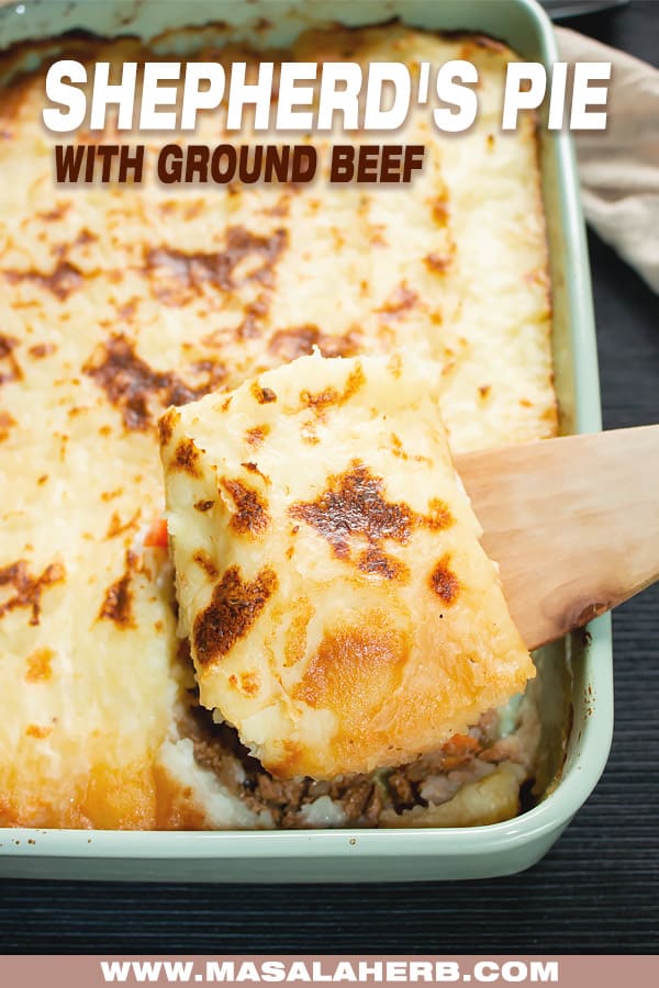 shepherd's pie prepared from scratch