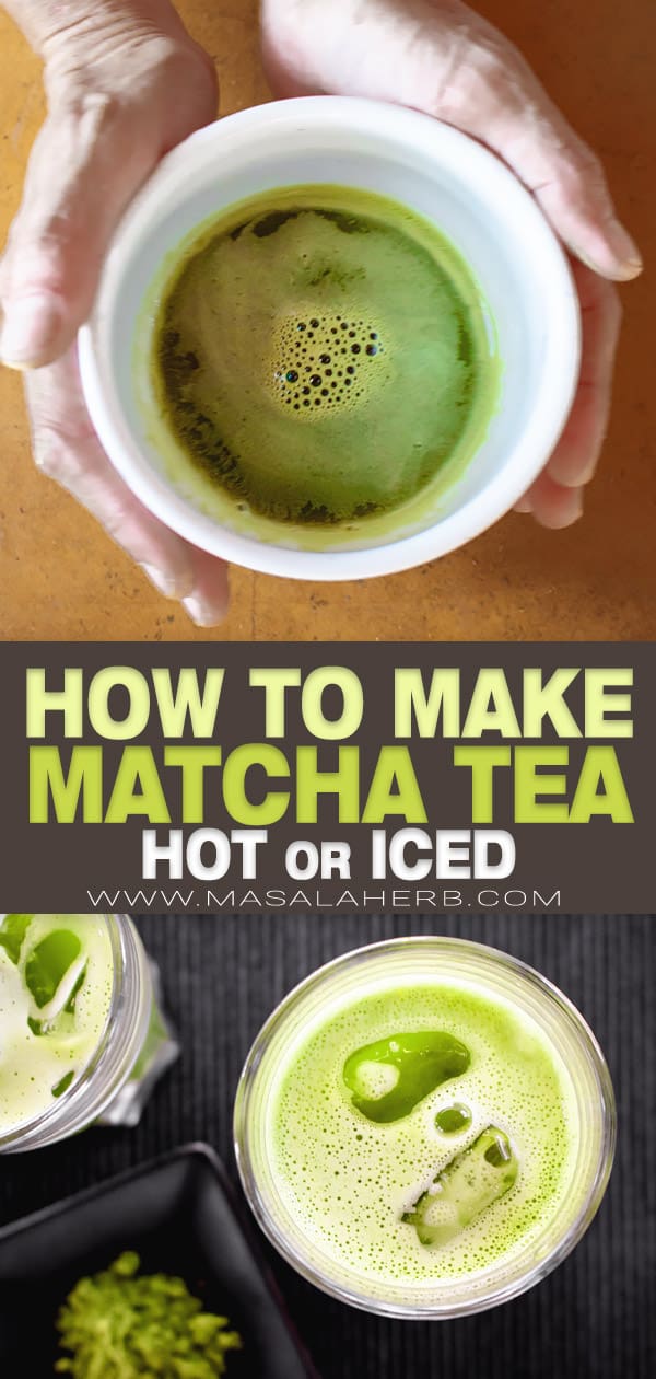 How to make Matcha Tea easily (hot or iced) 🍵