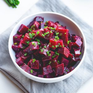 bowl of beet salad