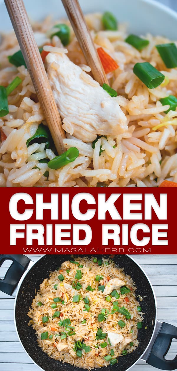 Chicken Fried Rice Recipe pin