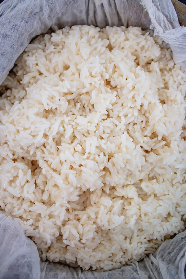 sushi rice after cooking
