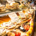 food in a bar in florence