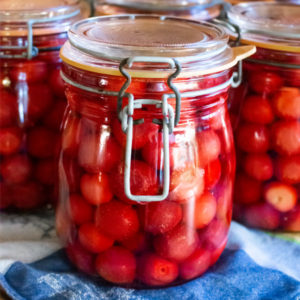 canning cherries unpitted