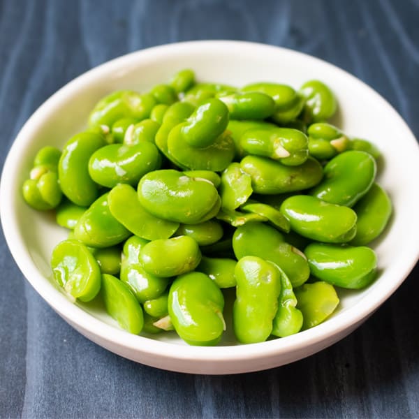 peeled fava beans