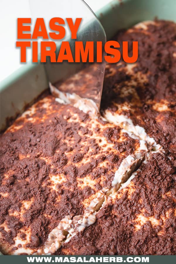 Italian Tiramisu Recipe in casserole dish