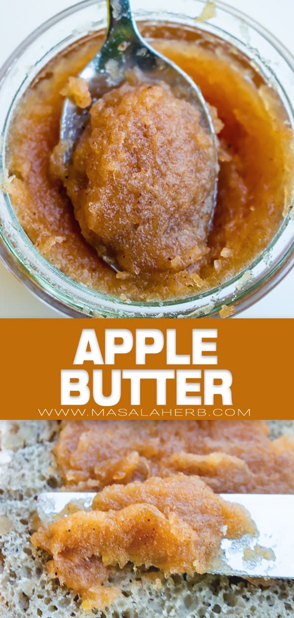 Quick Apple Butter Recipe pin image