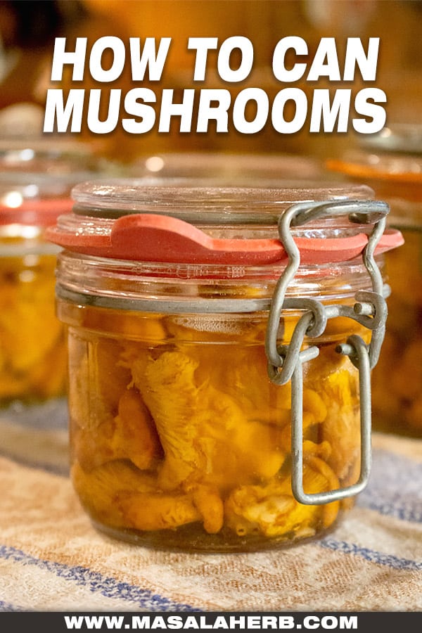canning mushrooms pin picture