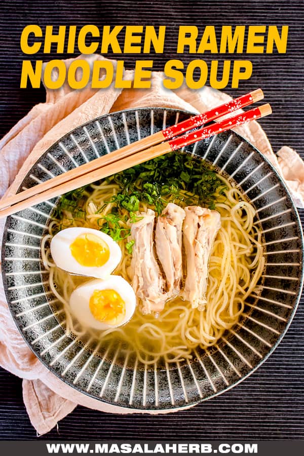 Japanese Chicken Ramen Noodle Soup Recipe