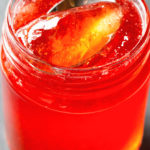 jelly of quince fruit in a jar