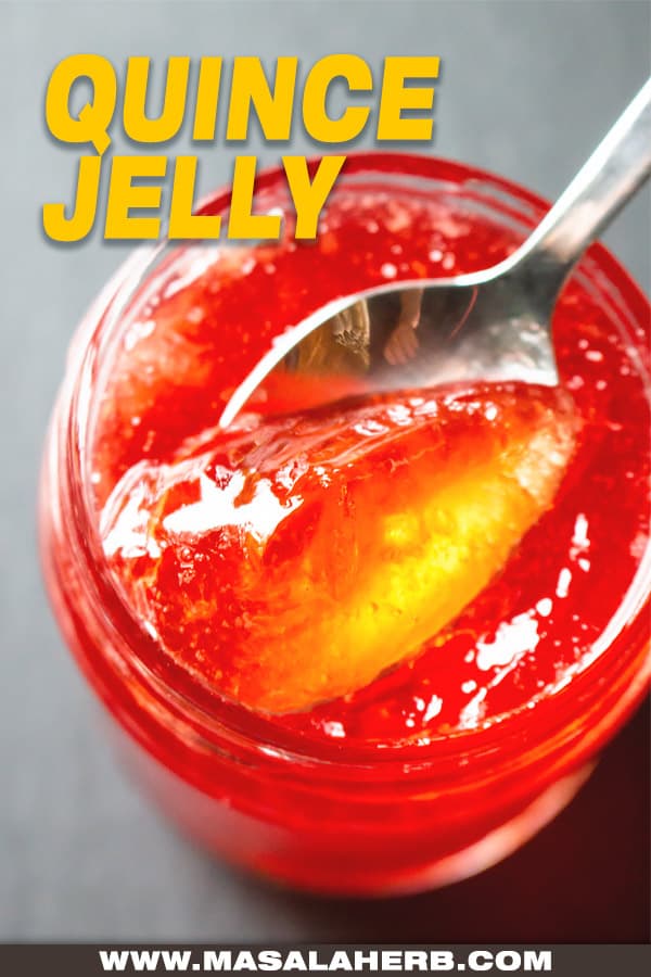 Quince Jelly Recipe pin image