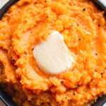 mashed sweet potato with butter
