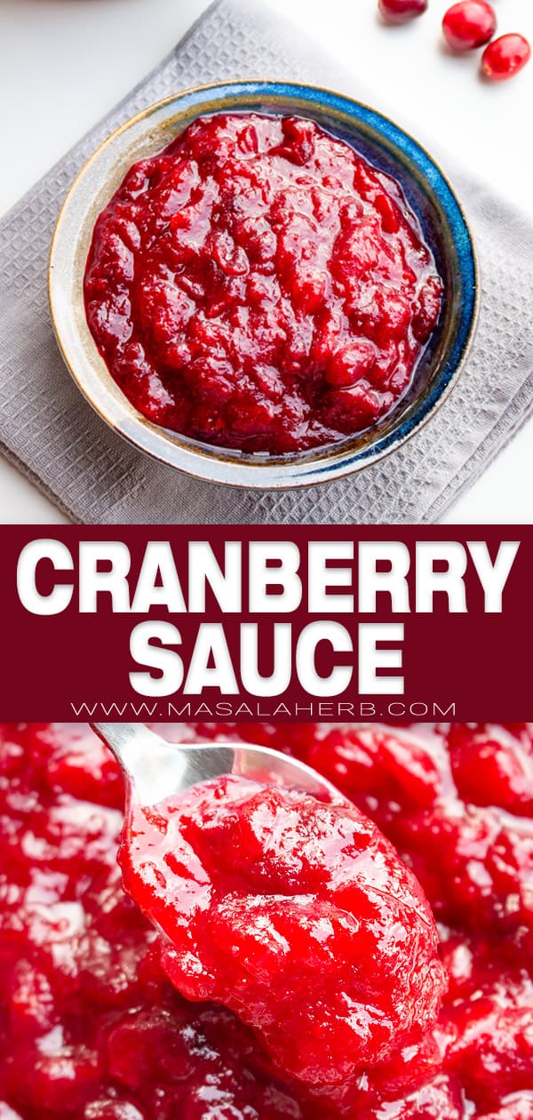 cranberry sauce pin image