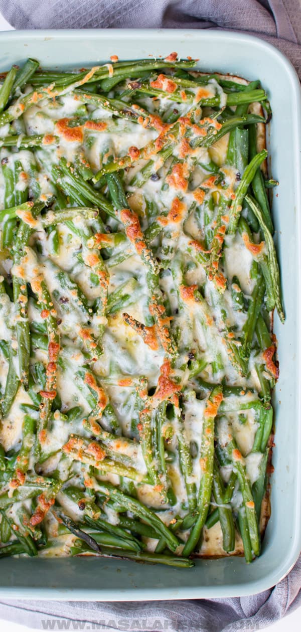 NonTraditional Green Bean Casserole without Fried Onions