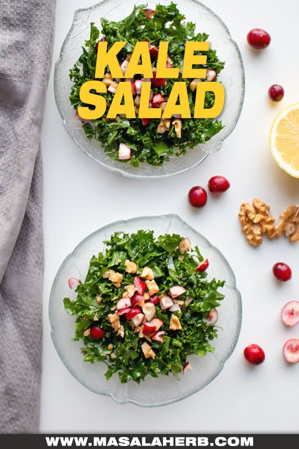cranberry kale salad